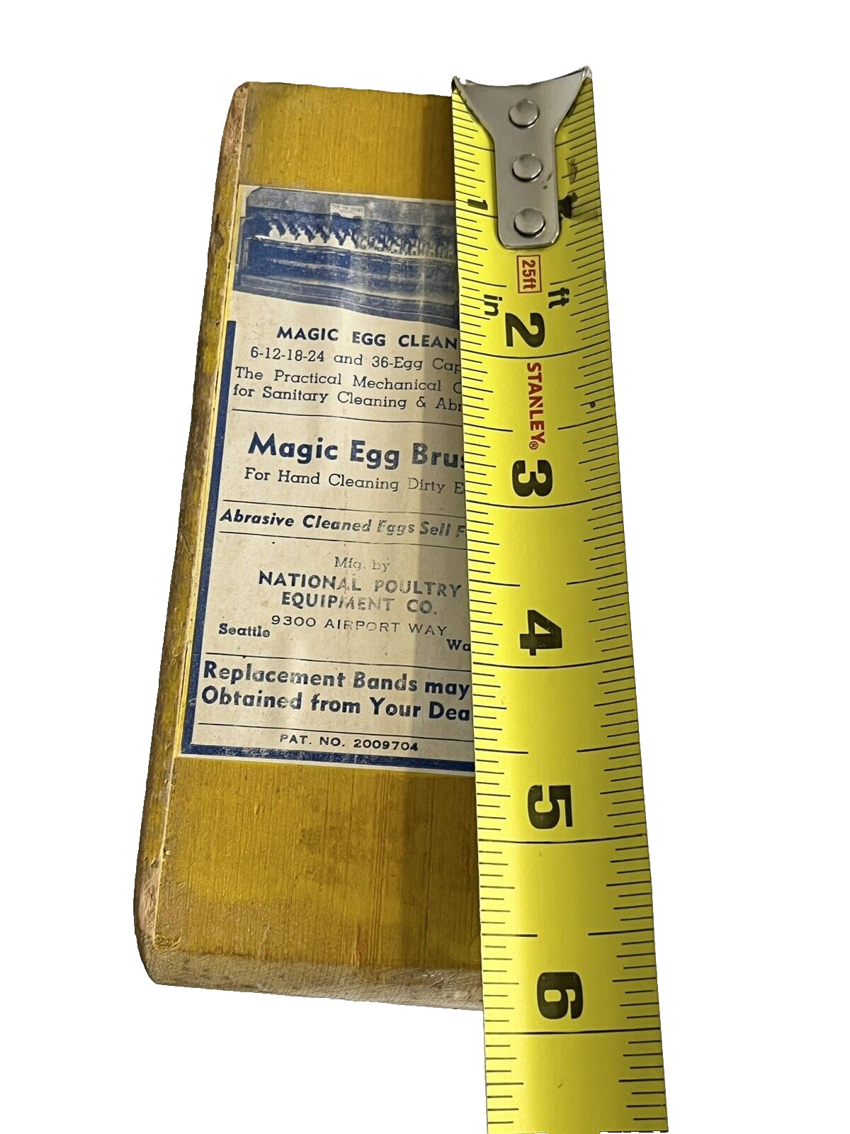 Magic Egg Brush National Poultry Equipment CO Seattle Advertising 1930&rsquo;s RARE