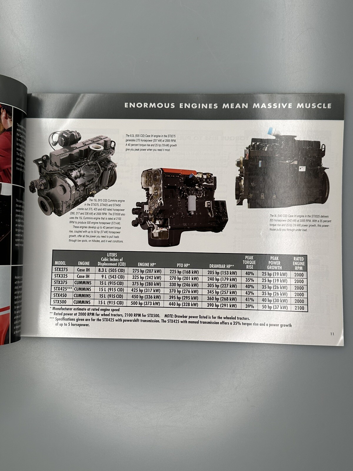 CASE IH STX SERIES STEIGER TRACTORS 275-500 HP 2003-2005 Sales Brochure