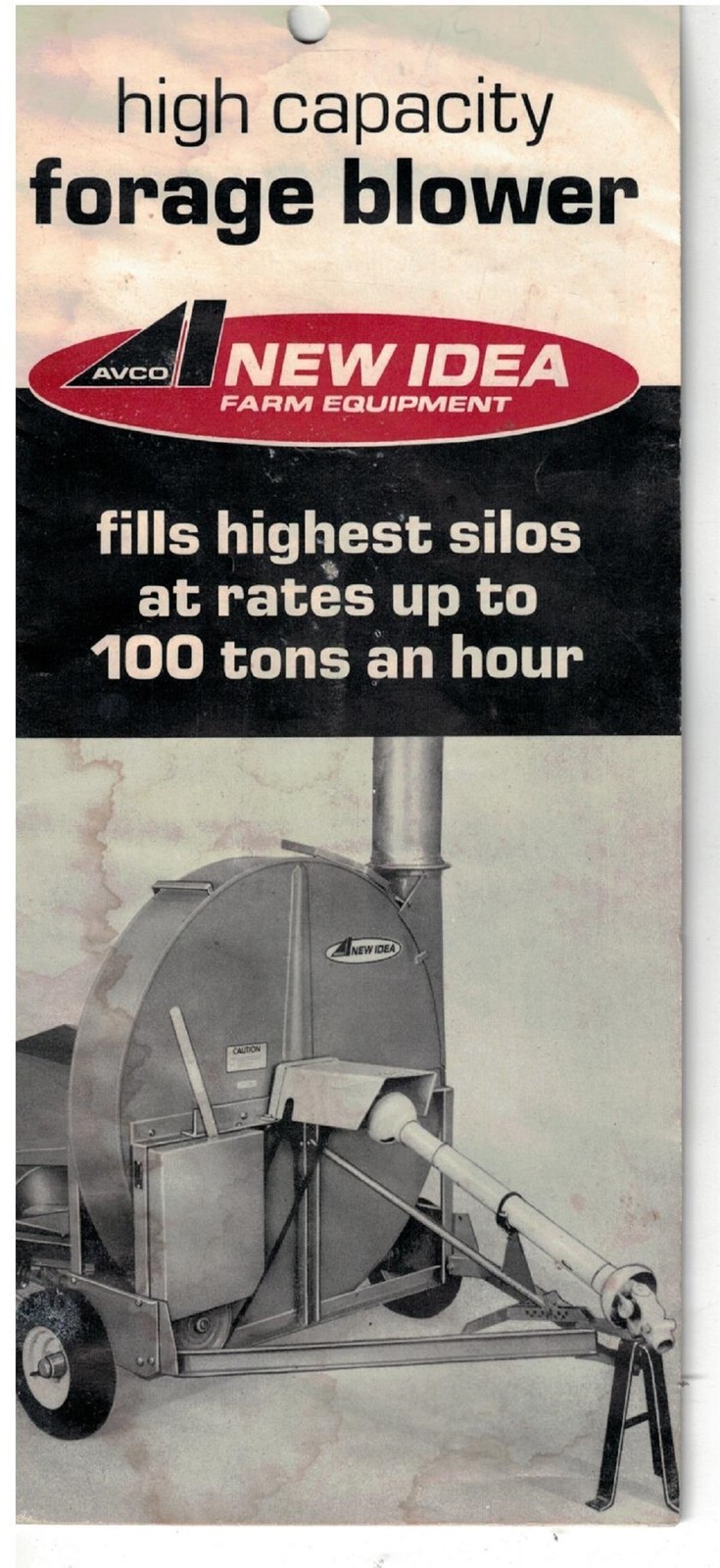 1969 Brochure for AVCO New Idea Forage Blower