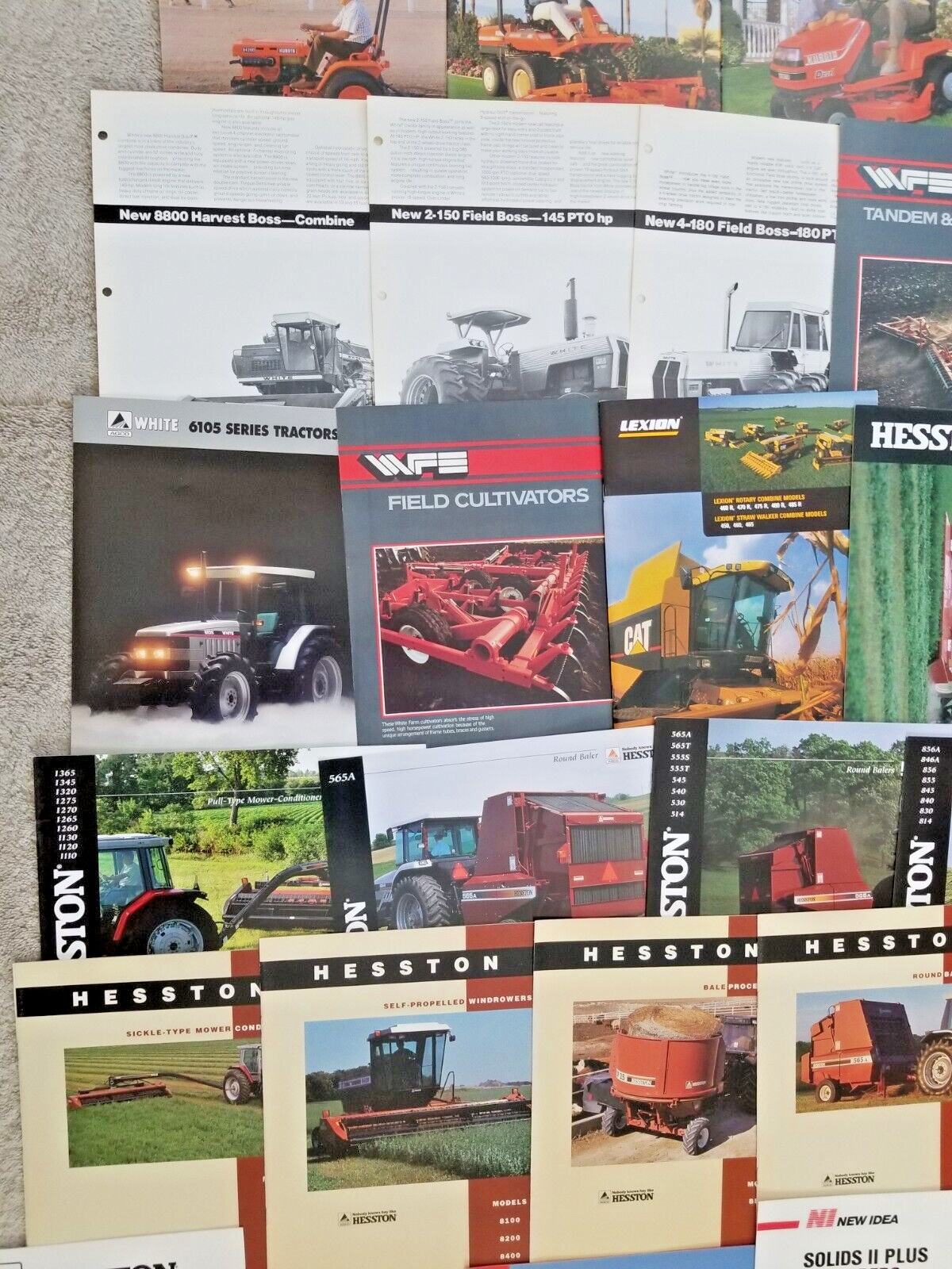 10 Pounds Of Tractor and Implement Brochures/Spec Sheets – 150+ 1980&rsquo;s and Up