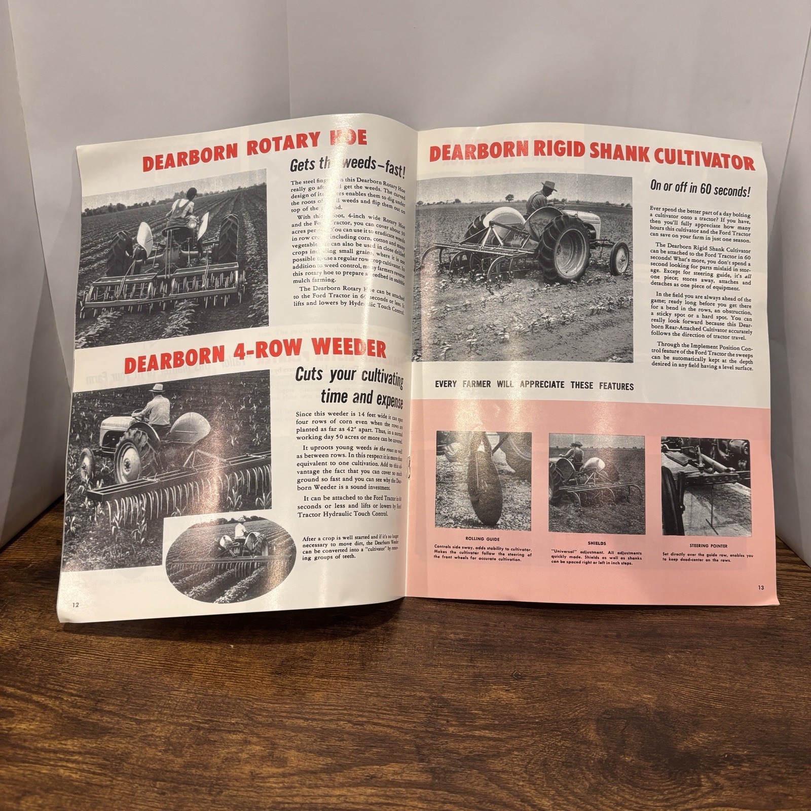 Dearborn Ford 2N 8N 9N Tractor Matched Working Equipment Brochure