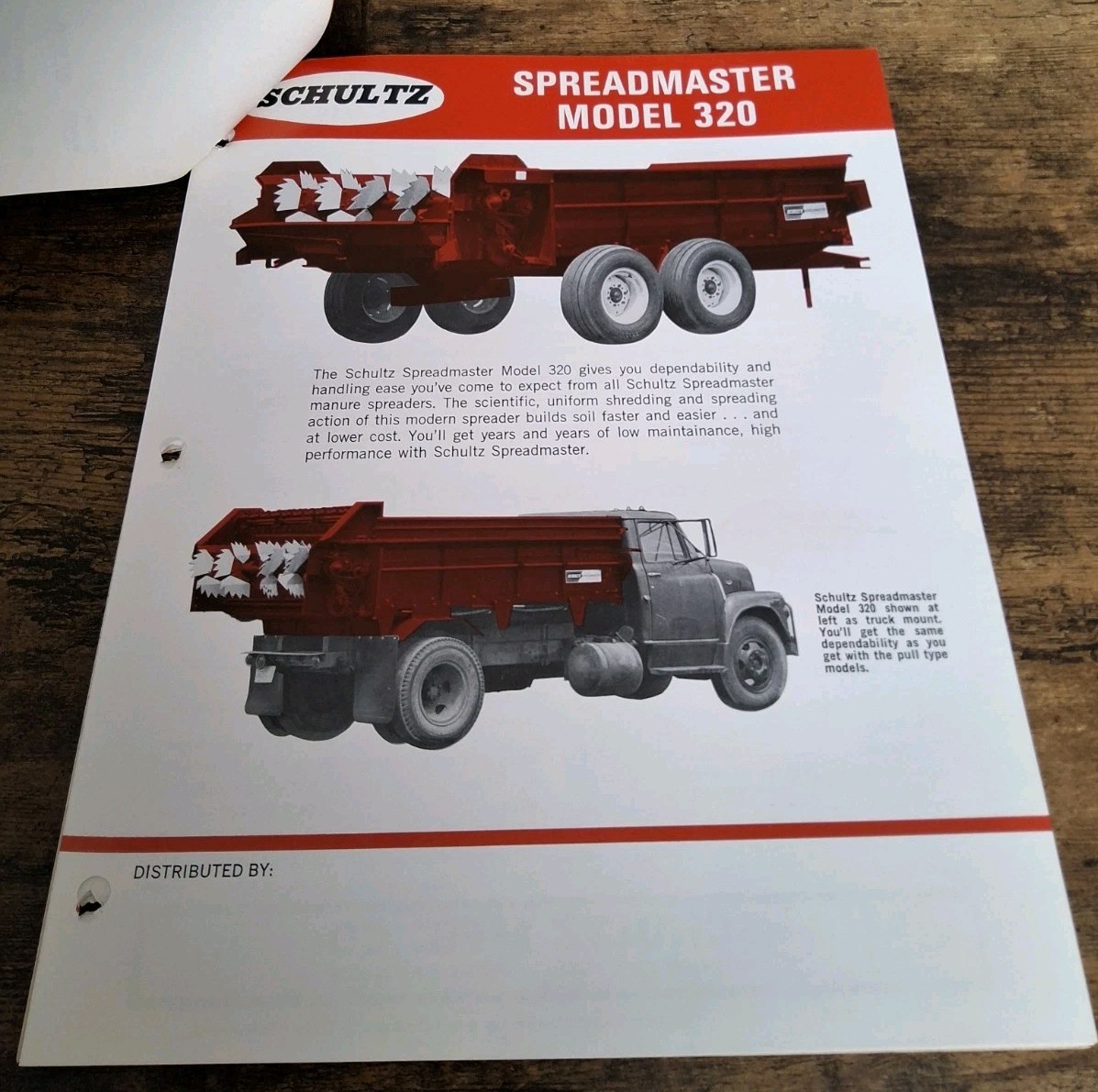 Schultz 3 Pt Chisel Plow, Deep Tiller And Spreadmaster Implement Brochures