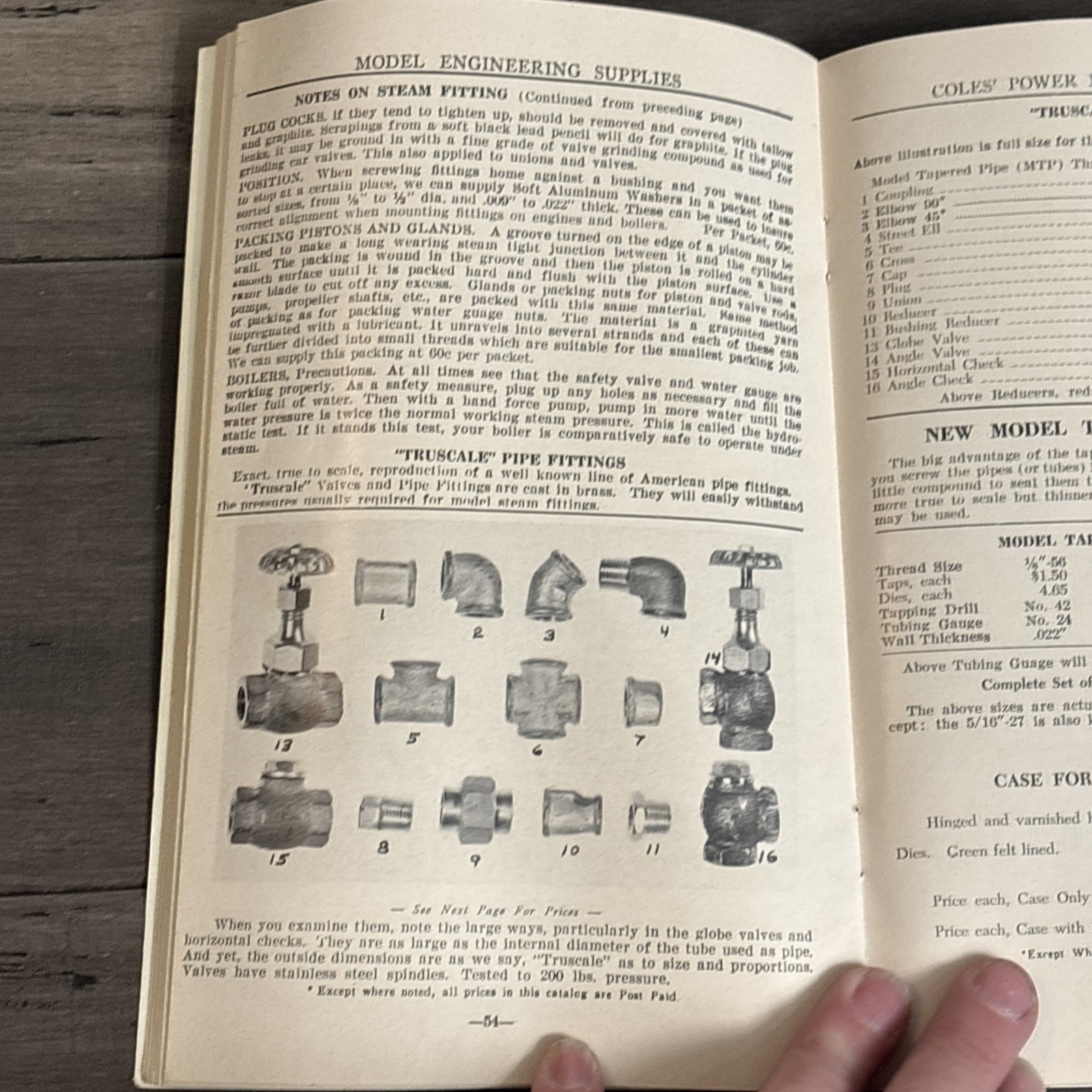 Coles Power Models Catalog No 20 Model Engineering Steam Engine Parts 1966