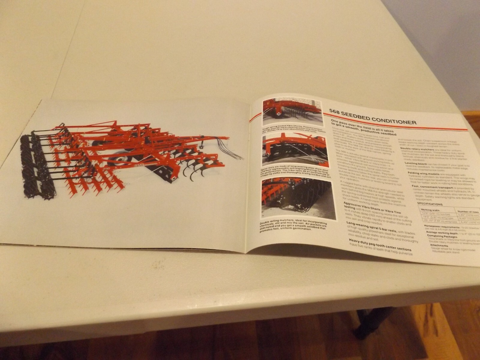 CASE-IH SEEDBED TILLAGE EQUIPMENT, LIT # AD-60261D1