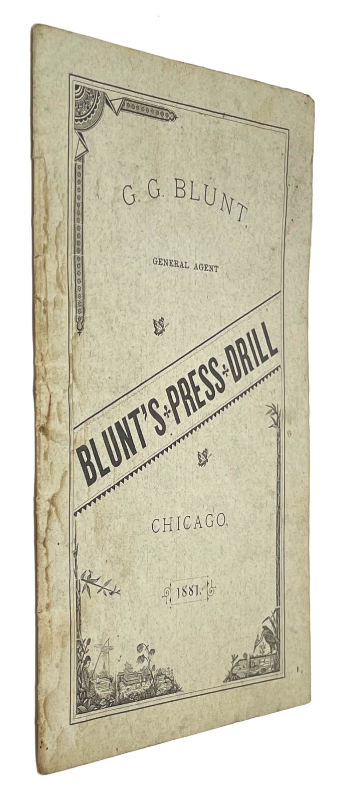 Blunt&rsquo;s Press Drill Seed Planting 1881 Rare Victorian Agriculture Catalog