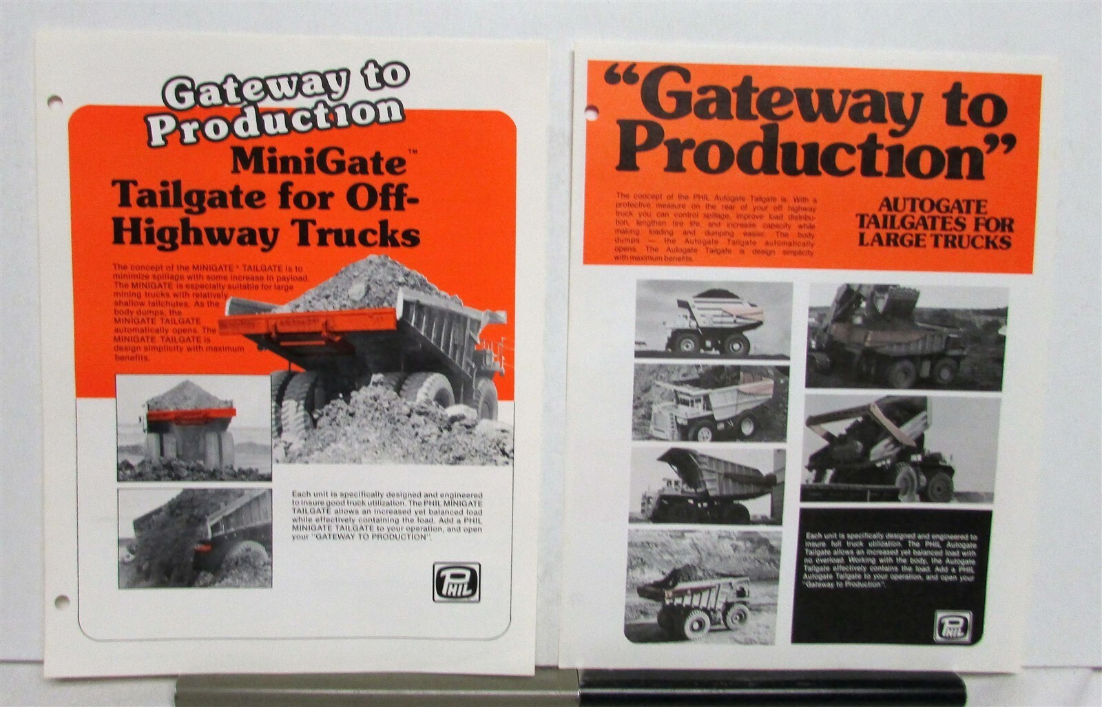 1983 Phil Mini Gate & Auto Gate Construction Sales Sheet