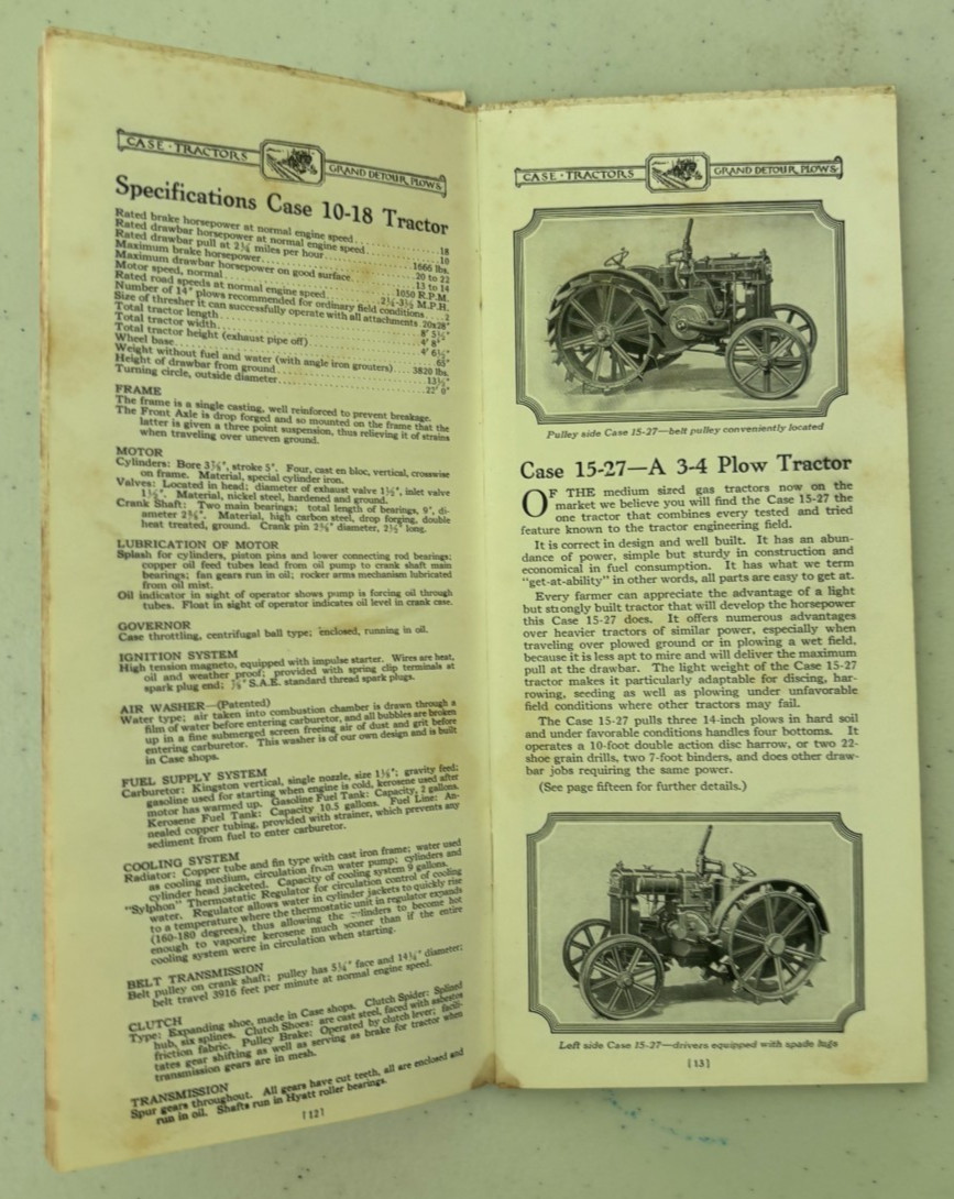 Case Kerosene Tractor & Grand Detour Plows Brochure DCPA26