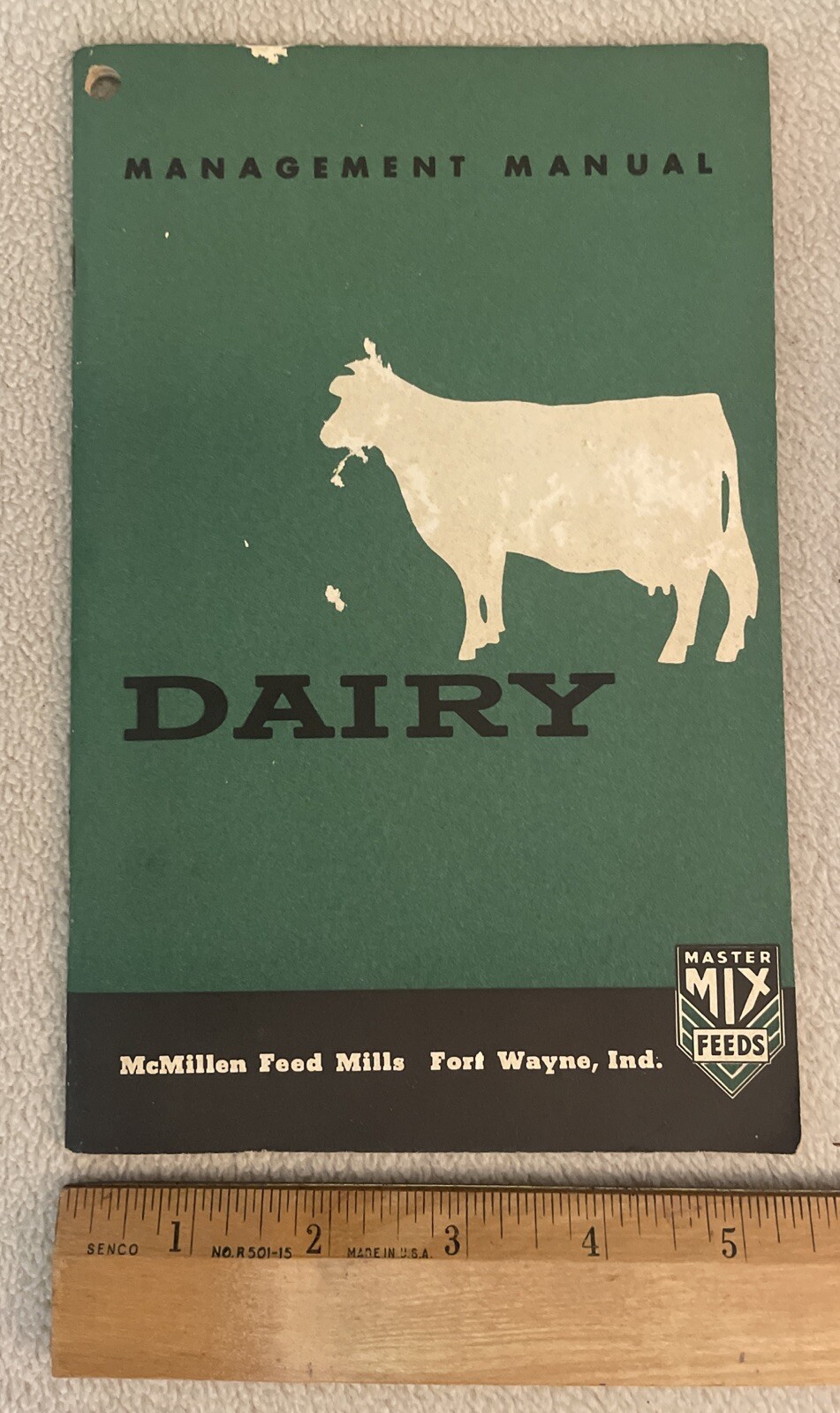 Vintage 1955 McMillen Feed Mills Management Manual FOR DAIRY Booklet