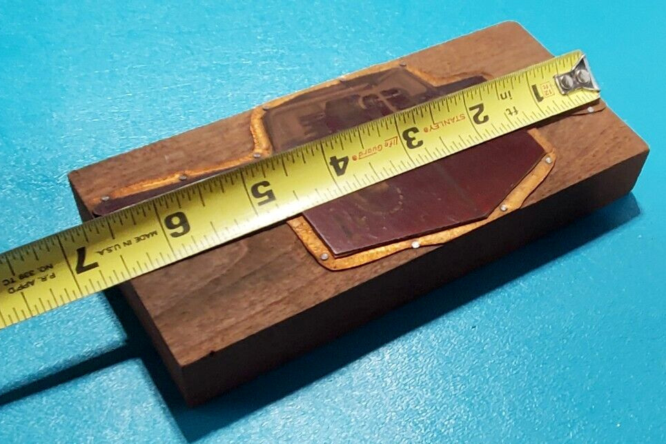 Vintage CHAPMAN Electric Amp meter Copper PRINTING PLATE Block