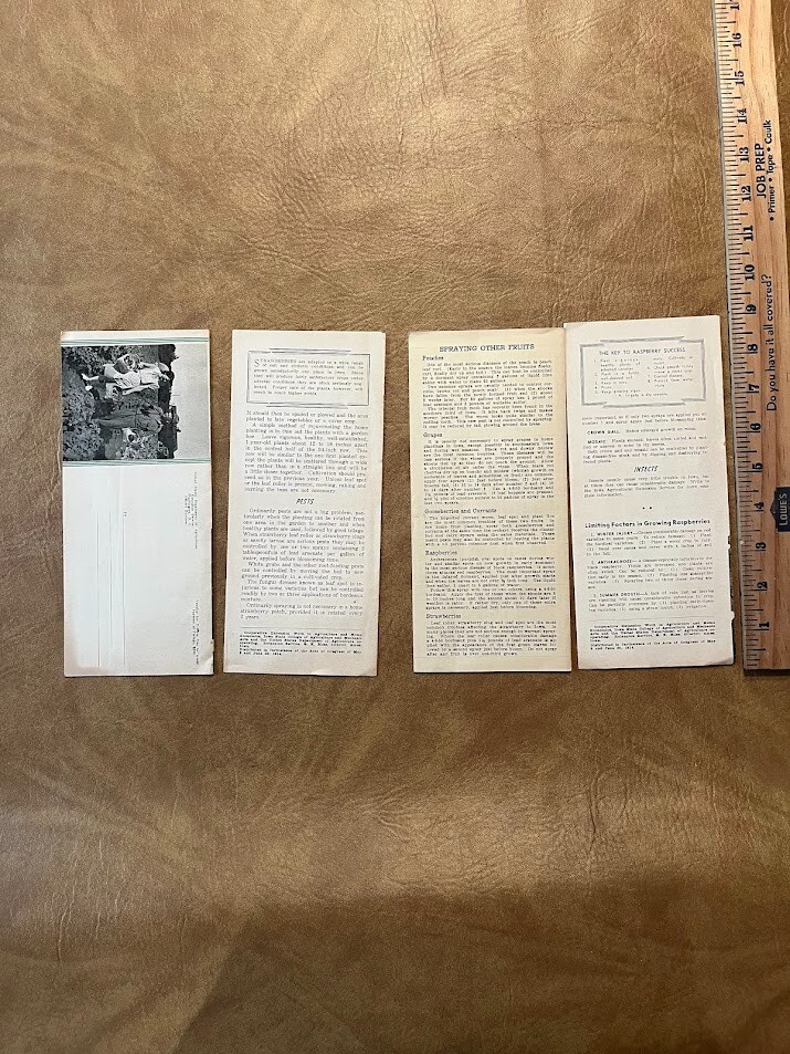 Vintage 1944 Iowa State College Agricultural Ext. Service Pamphlet Lot of 4