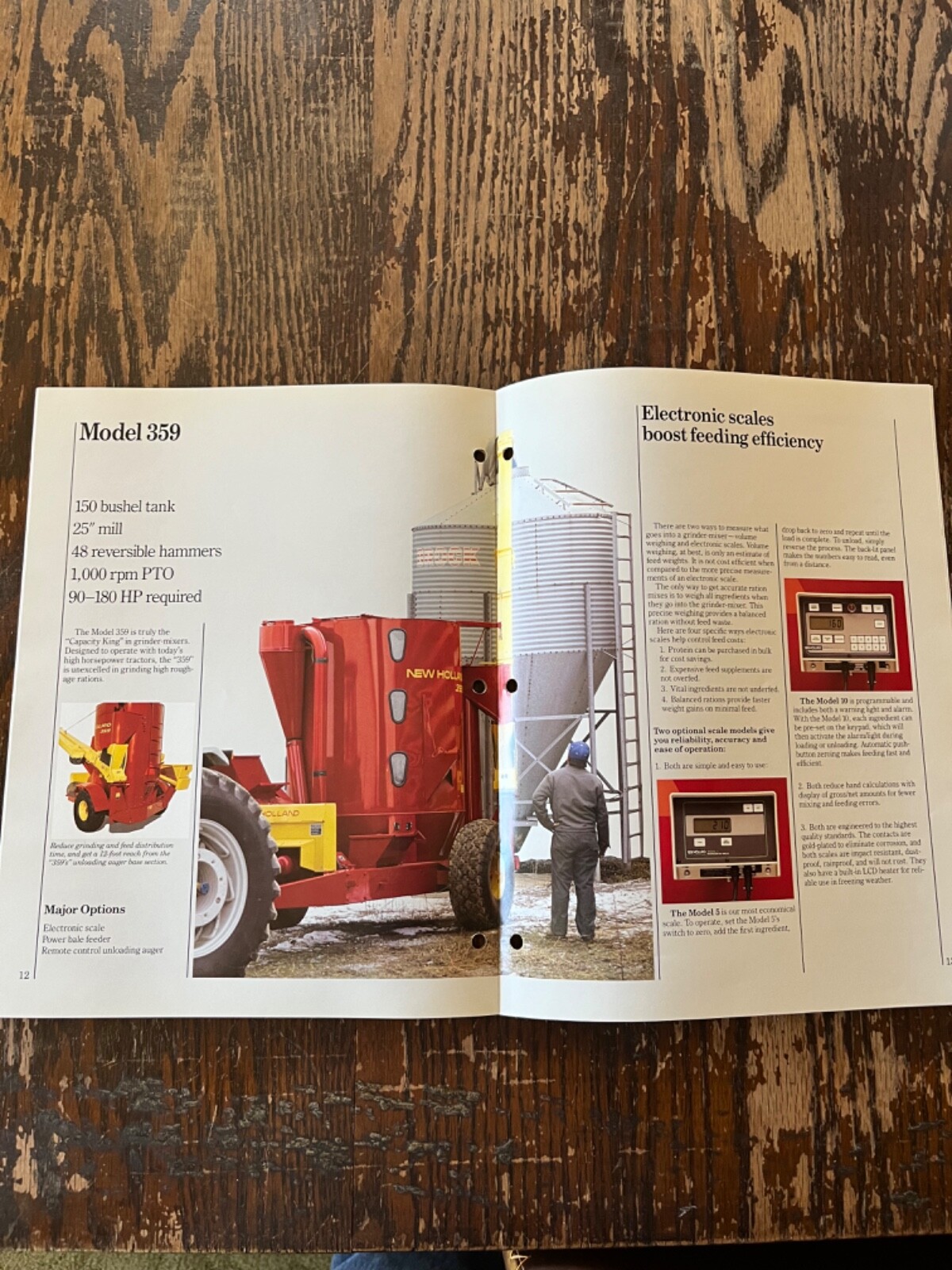 Vintage New Holland Grinder-Mixers 353 355 358 359 Brochure