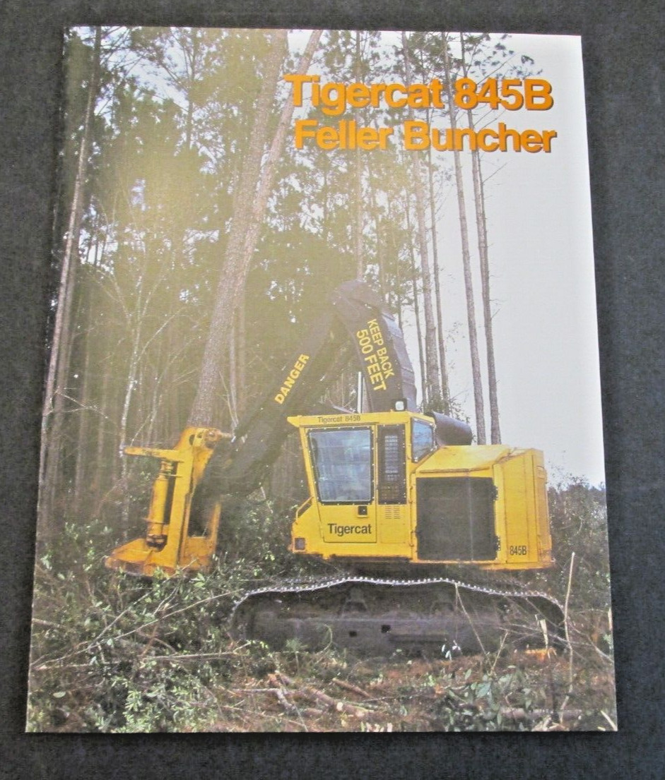 TIGERCAT 845B Feller Buncher Dealer Paris Ontario Canada Ad Brochure
