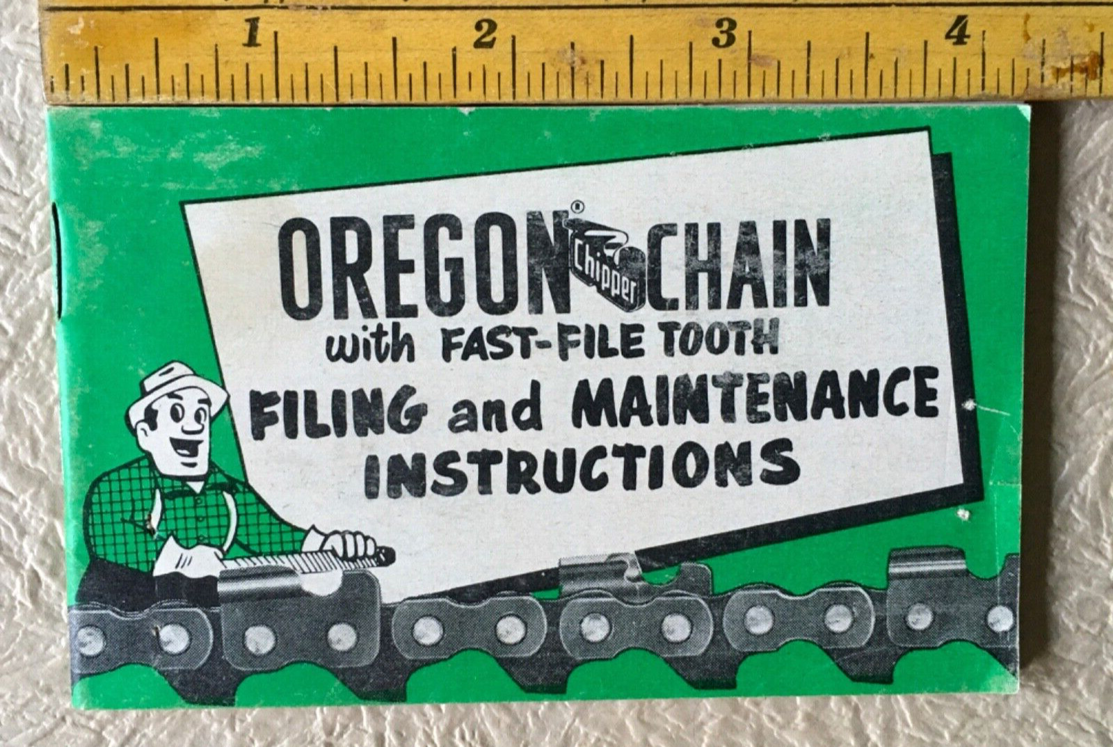 1954 Oregon Chipper Chainsaw Co Instruction Booklet Advertising Portland