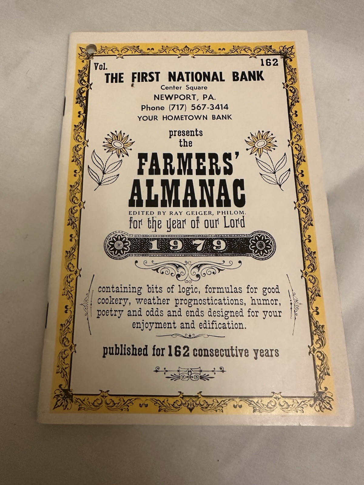 Lot 5 Antique Almanacs 1900-1907 Lancaster PA & Frederick MD + 1979 Newport PA