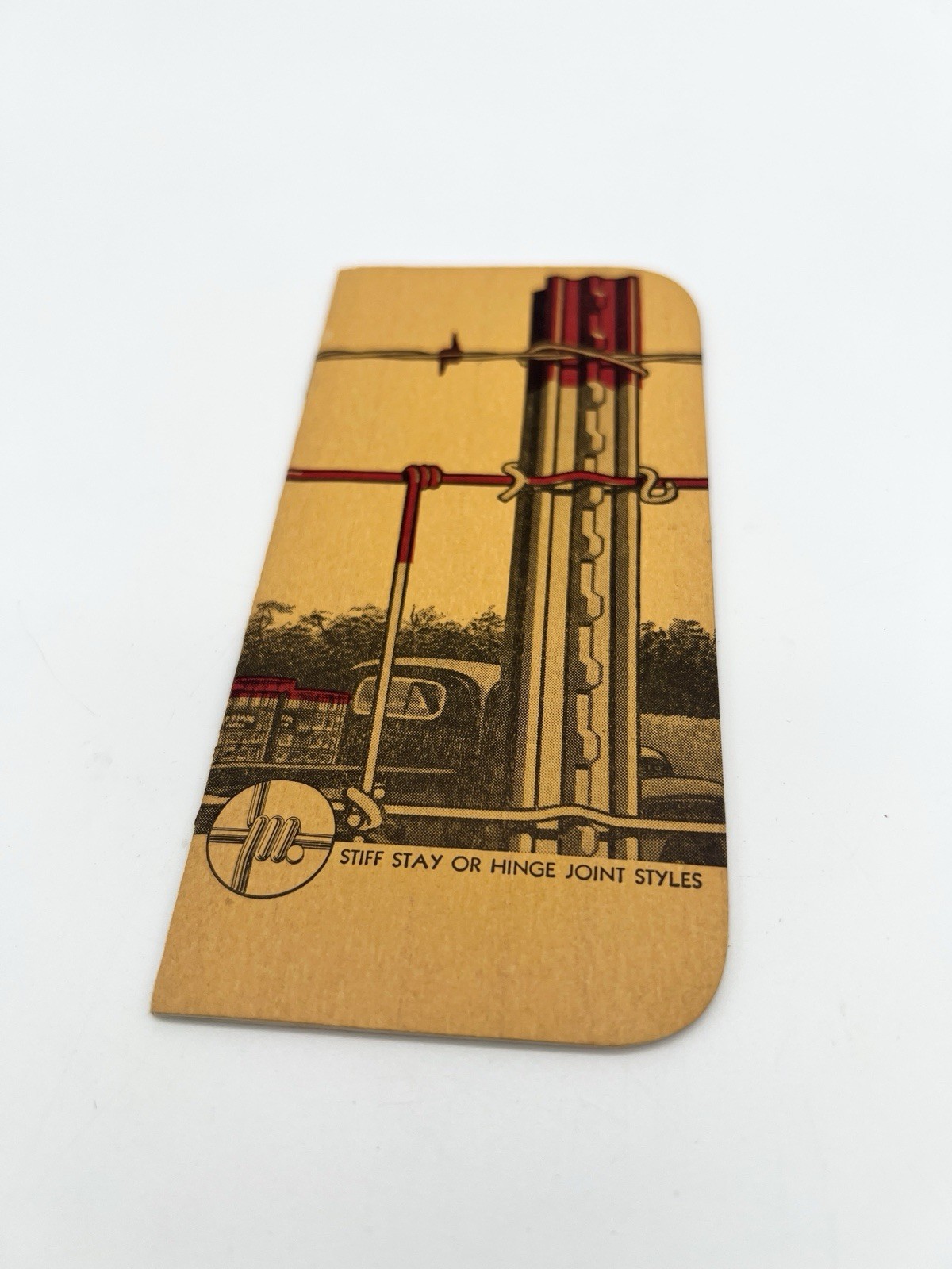 Vintage 40s Red Brand Fence Advertising Pocket Notebook USA Farm Promo