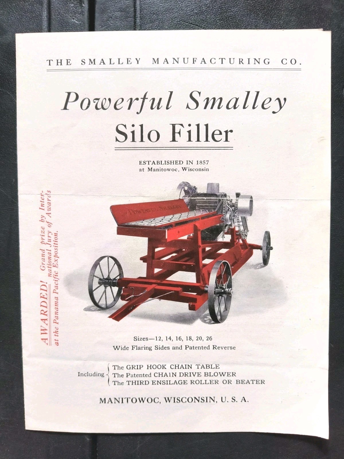 1930s Smalley Farm Tractor Equipment Sales Brochure Advertising Flyer Poster