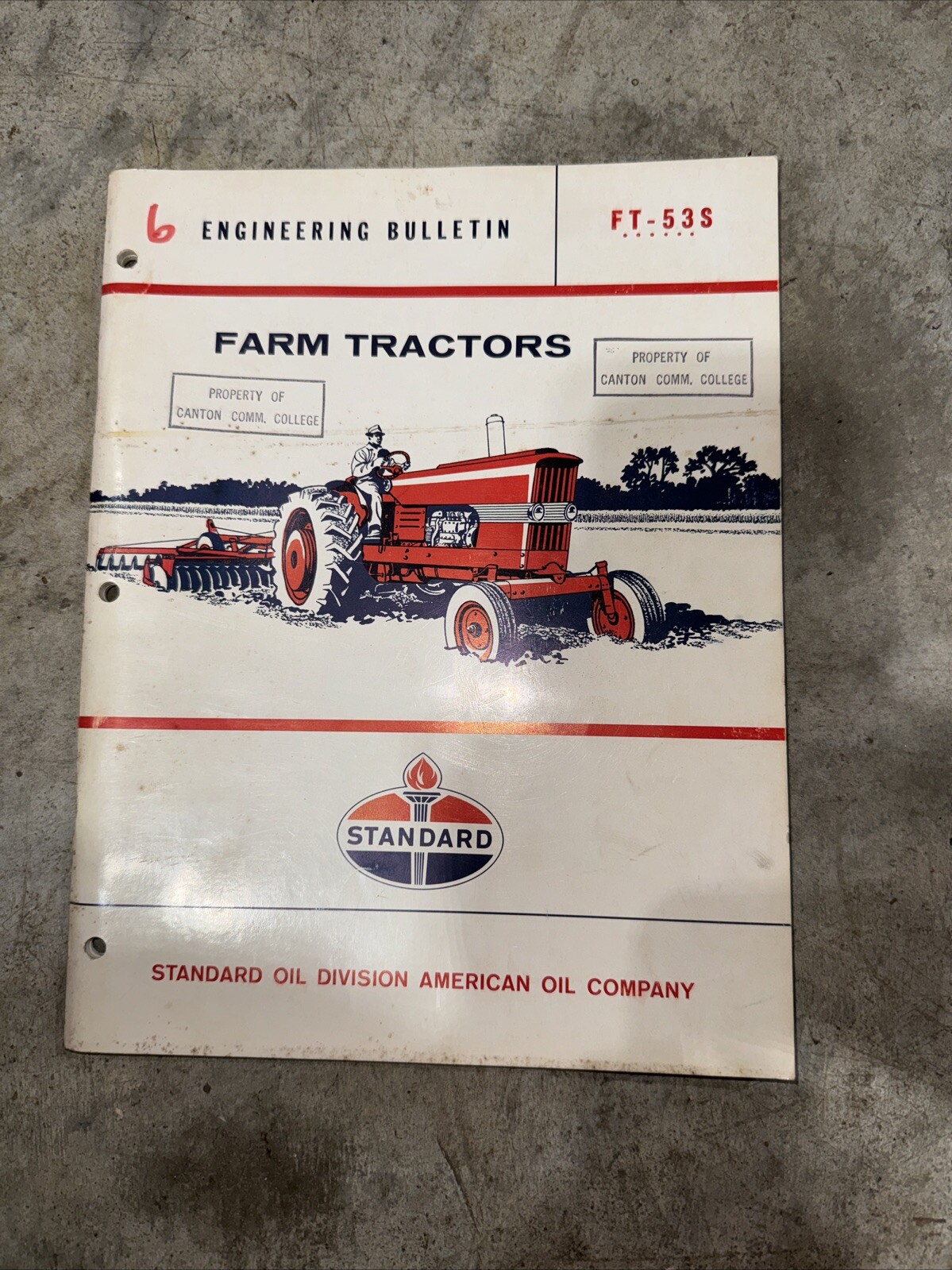 Vintage Standard Oil Division Engineering Bulletin – Farm Tractors (T1)