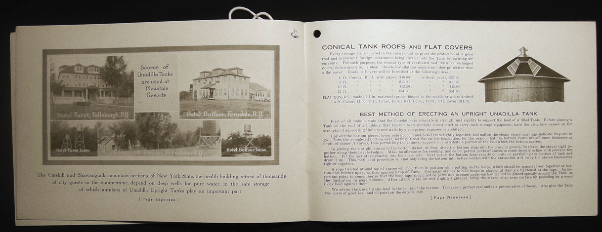 CIRCA 1918 UNADILLA SILO COMPANY NEW YORK CATALOG ILLUSTRATED INSTALLATIONS