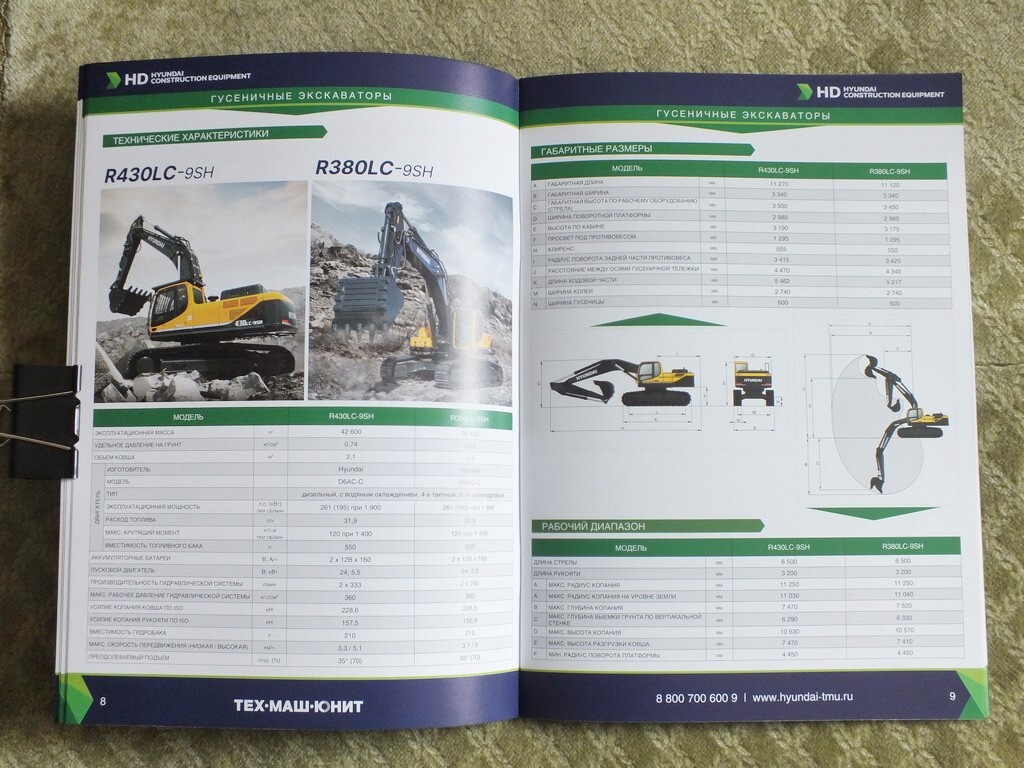 HYUNDAI Mining & Construction Equipment Loader Bulldozer Excavator Brochure 2025