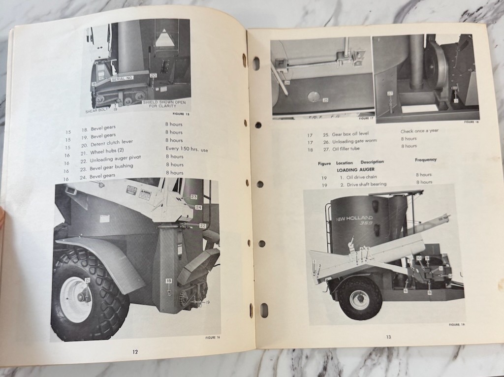New Holland Owner&rsquo;s Operator&rsquo;s Manual 359 Grinder Mixer