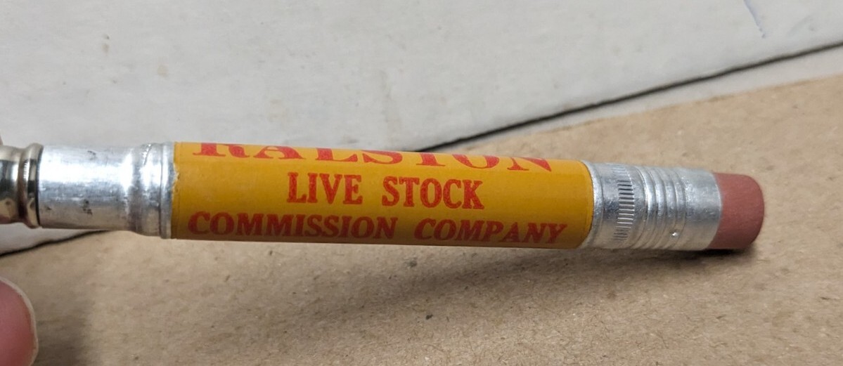 Vintage Ralston Livestock Commission Co Omaha Nebraska NE Bullet Pencil