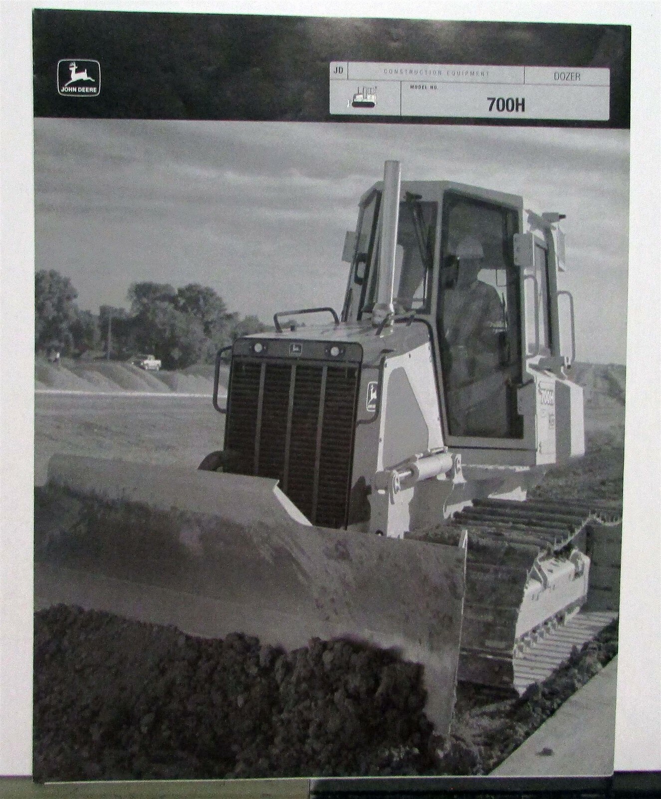 2001 John Deere 700H Dozer Specifications Construction Sales Brochure
