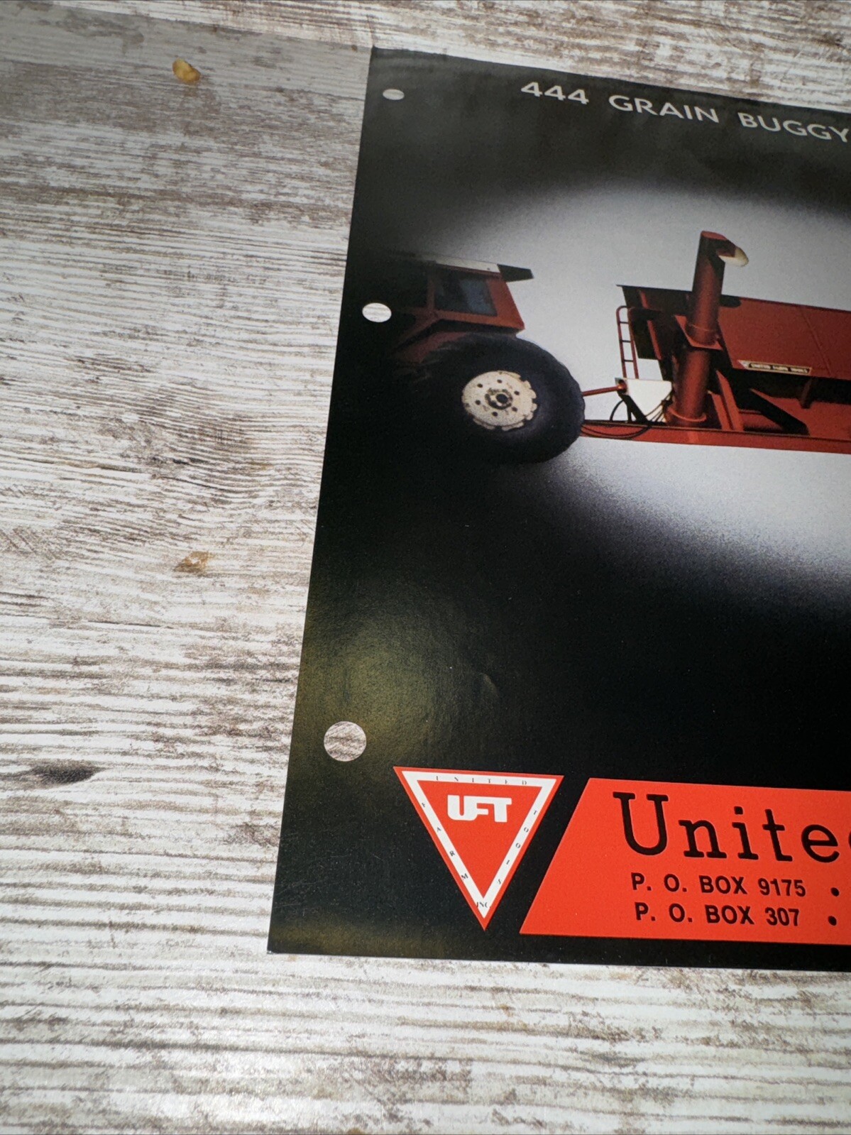 United Farm Tools Inc 444 Grain Buggy Sales Brochures Oelwein Iowa DP