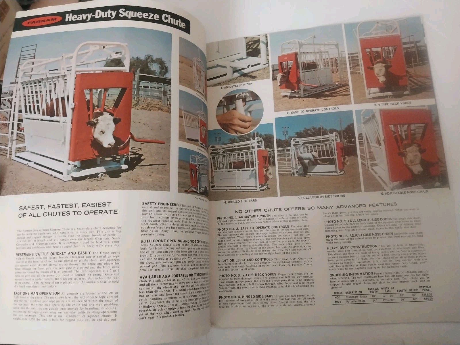 Farnam Cattle Handling Equipment catalog 73C (1970s?) chutes, gates, trailers