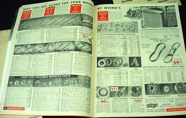 1940 Irving&rsquo;s Tractor Lug Co Replacement New & Used Parts Catalog WW2 Era