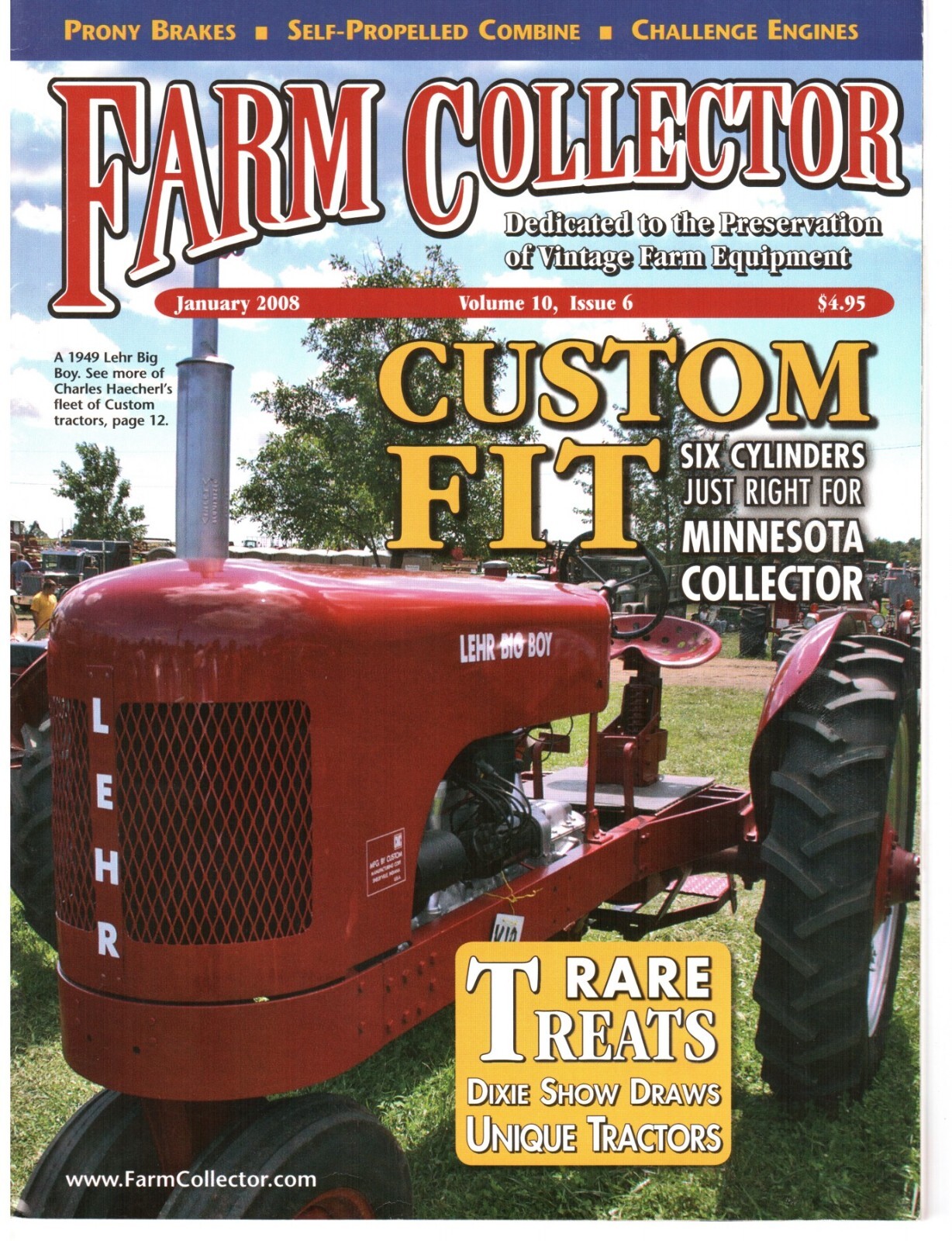 Challenge Engine, New Holland SP-166 combine, Custom Tractors
