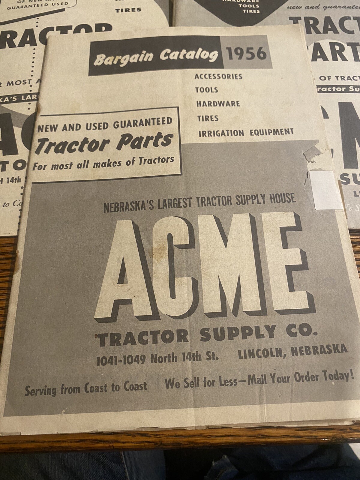 1954, 1955, 1956 ACME Tractor Supply Co. Catalog, Set Of Three
