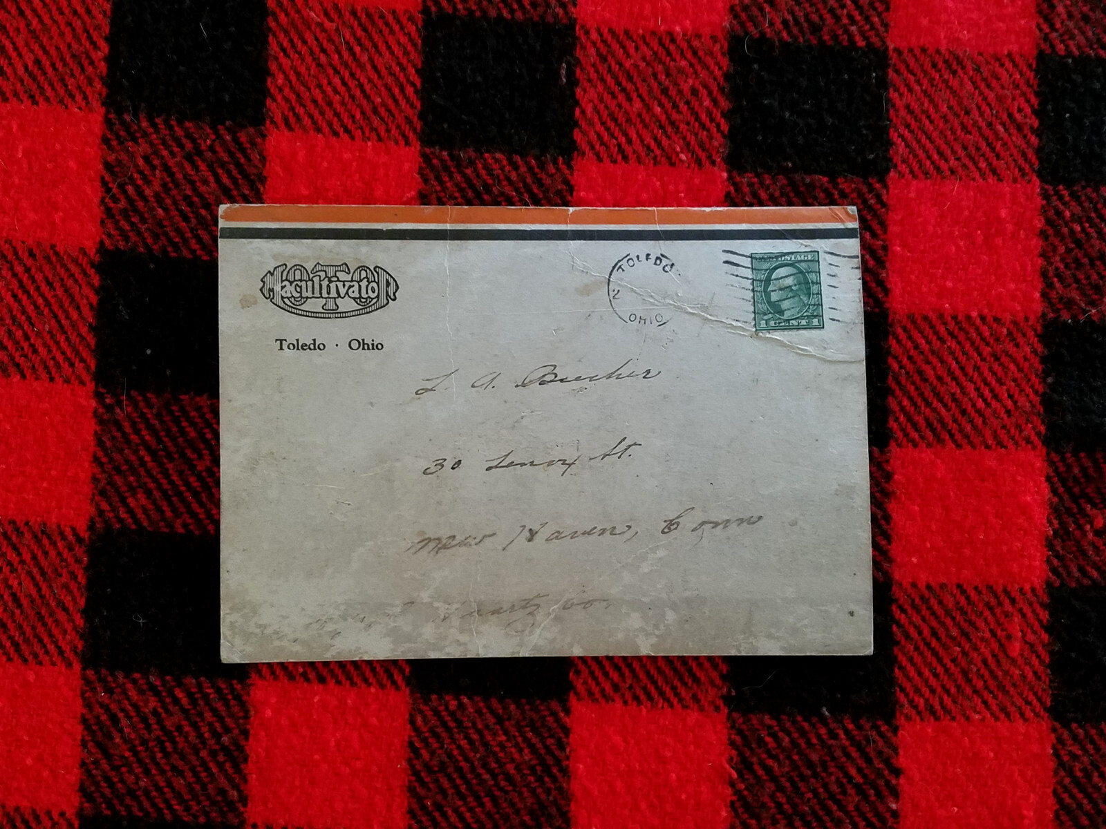 Rare 1920s Motor Macultivator Vintage Garden Tractor Toledo Dealer Postard