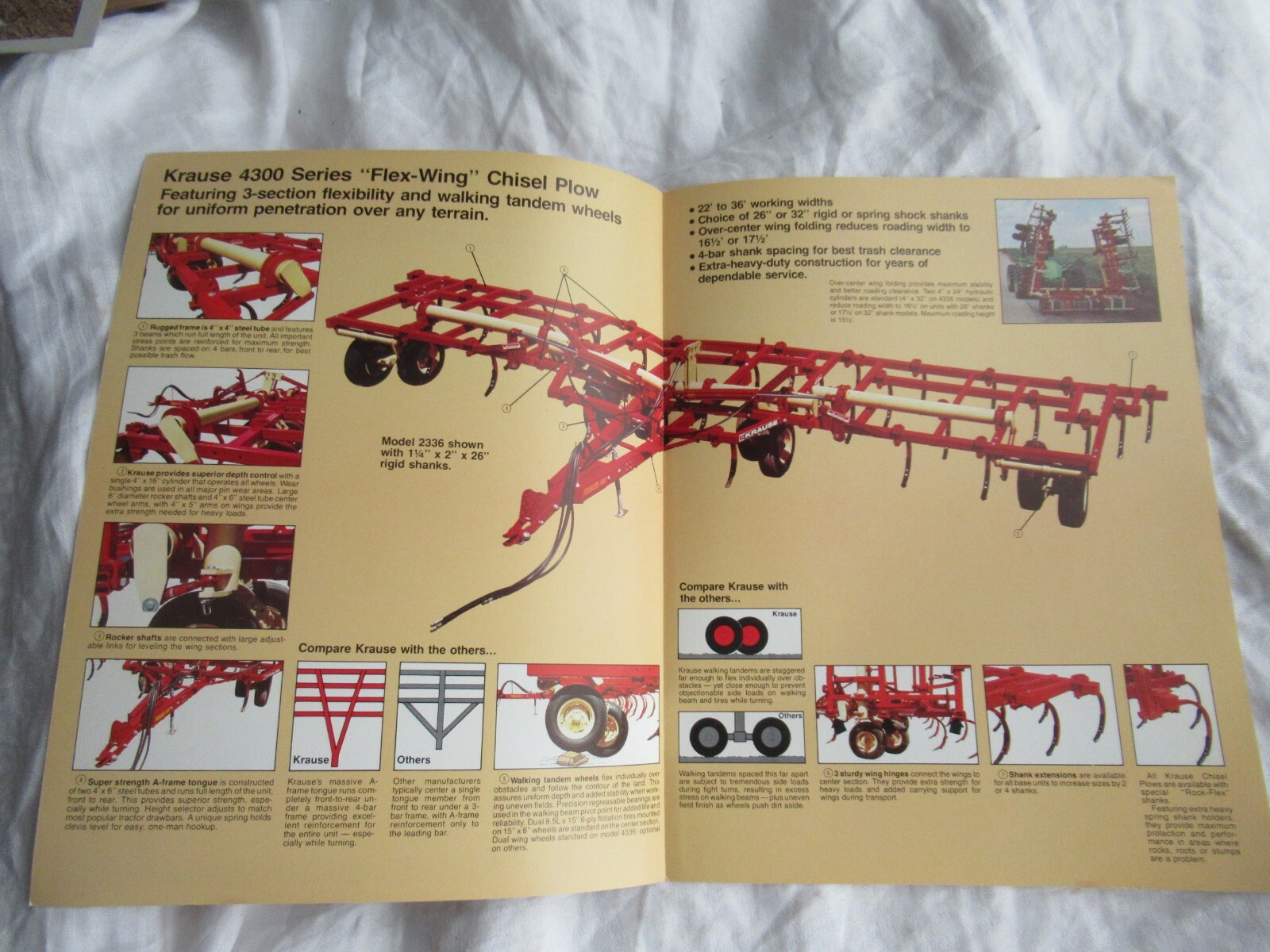 Krause 4300 series flex-wing chisel plow brochure