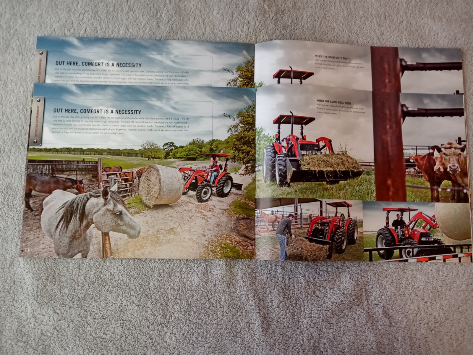 Case IH Farmall A B Series Tractors Sales Brochure. Lot Of 5 Assorted Brochures.