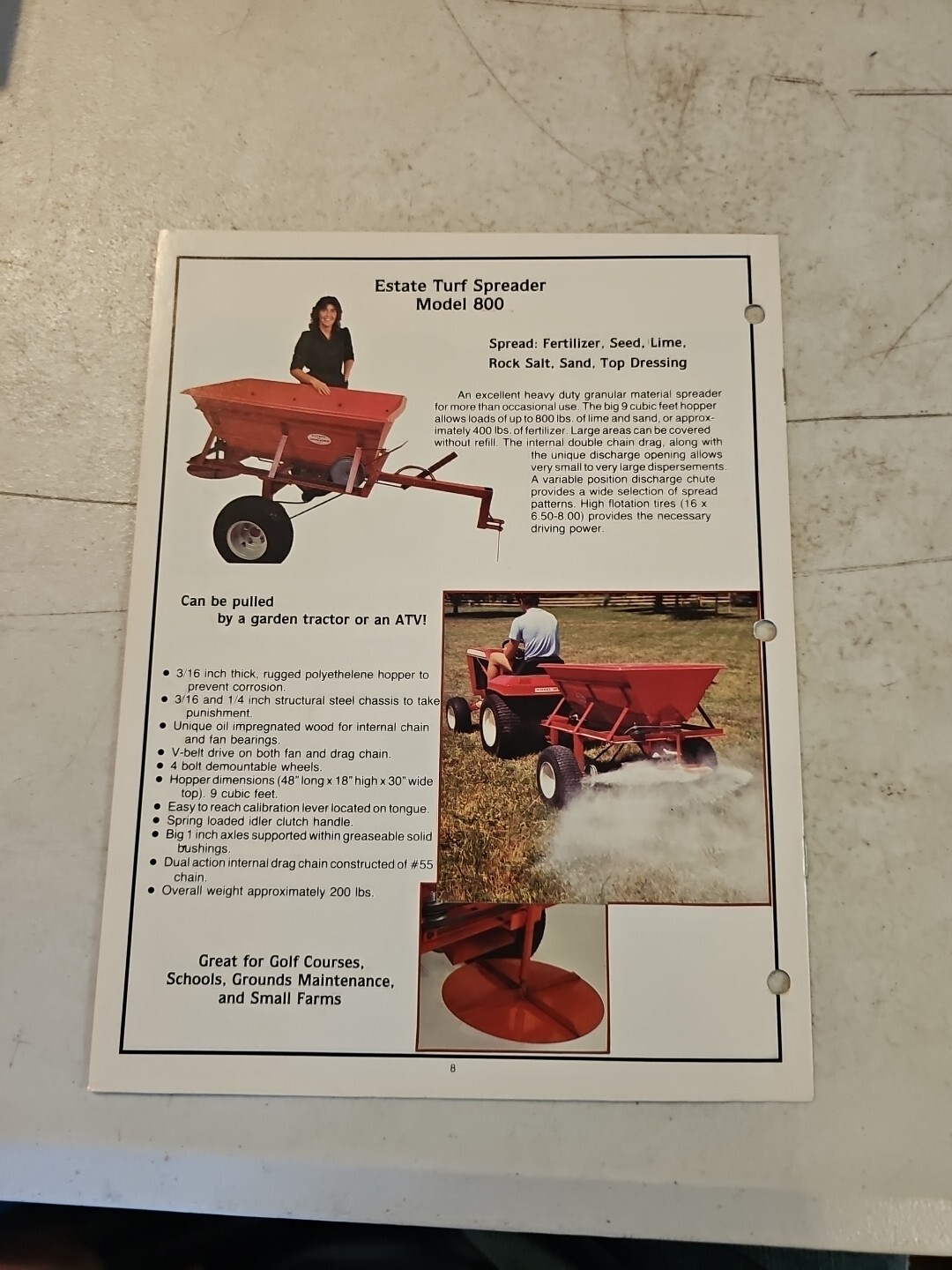 1985-86 Country Manufacturing Small Farmer&rsquo;s Products Catalog. Fredericktown, OH
