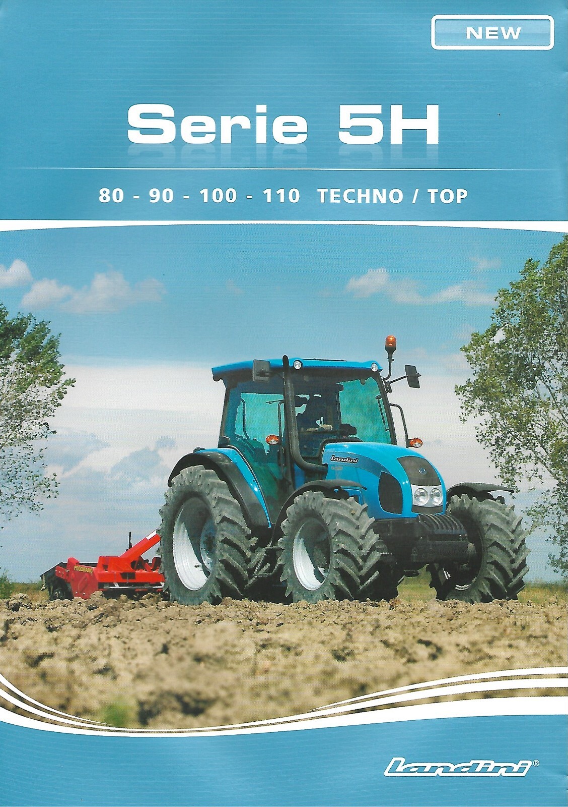 Farm Tractor Brochure – Landini – Serie 5H – 80 90 100 110 – 2009 (F8157)