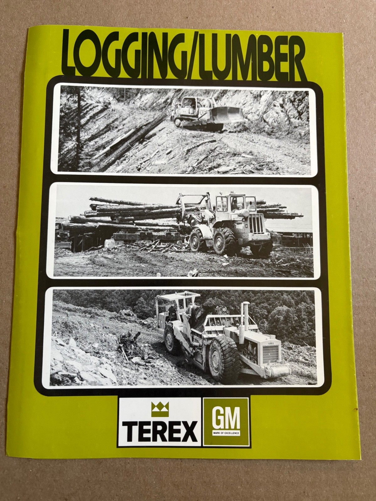 Original Terex GM Logging & Lummber Heavy Equipment Sales Brochure