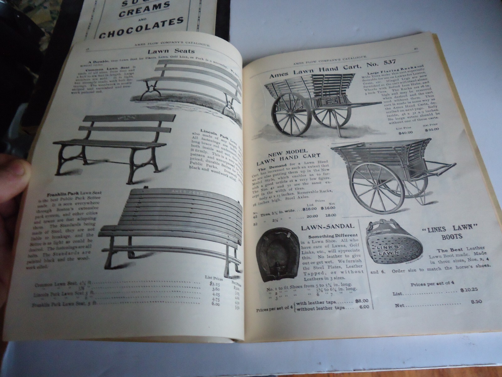Antique Catalog 1908 Ames Plow Co Boston farm machines Wagons Lawn Mowers 118pgs
