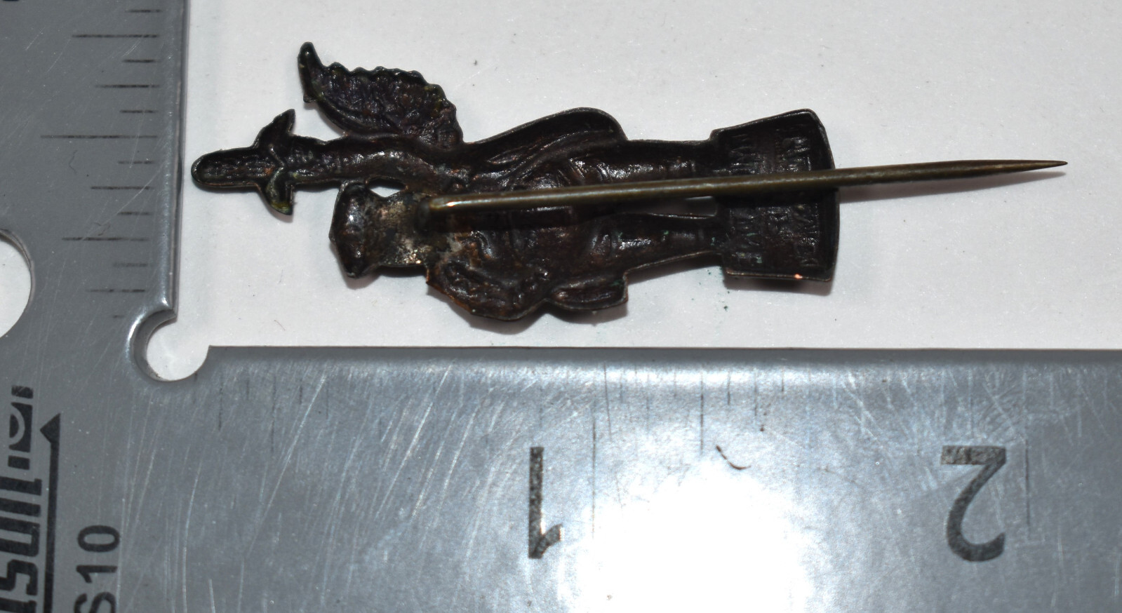 Vintage Moline MP Plow Company Flying Dutchman Corn Advertising Stickpin