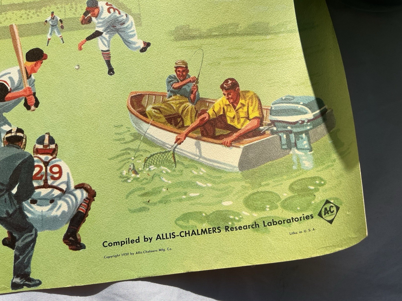 Vintage Education Poster Allis Chalmers 1959 Agriculture