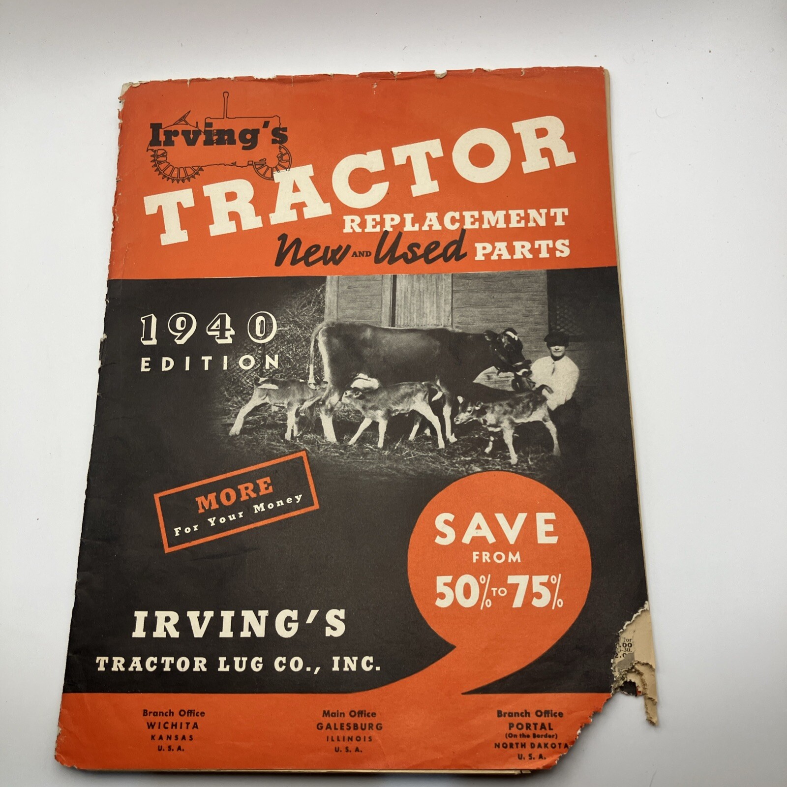 1940 Irving’s Tractor Replacement New And Used Parts Brochure