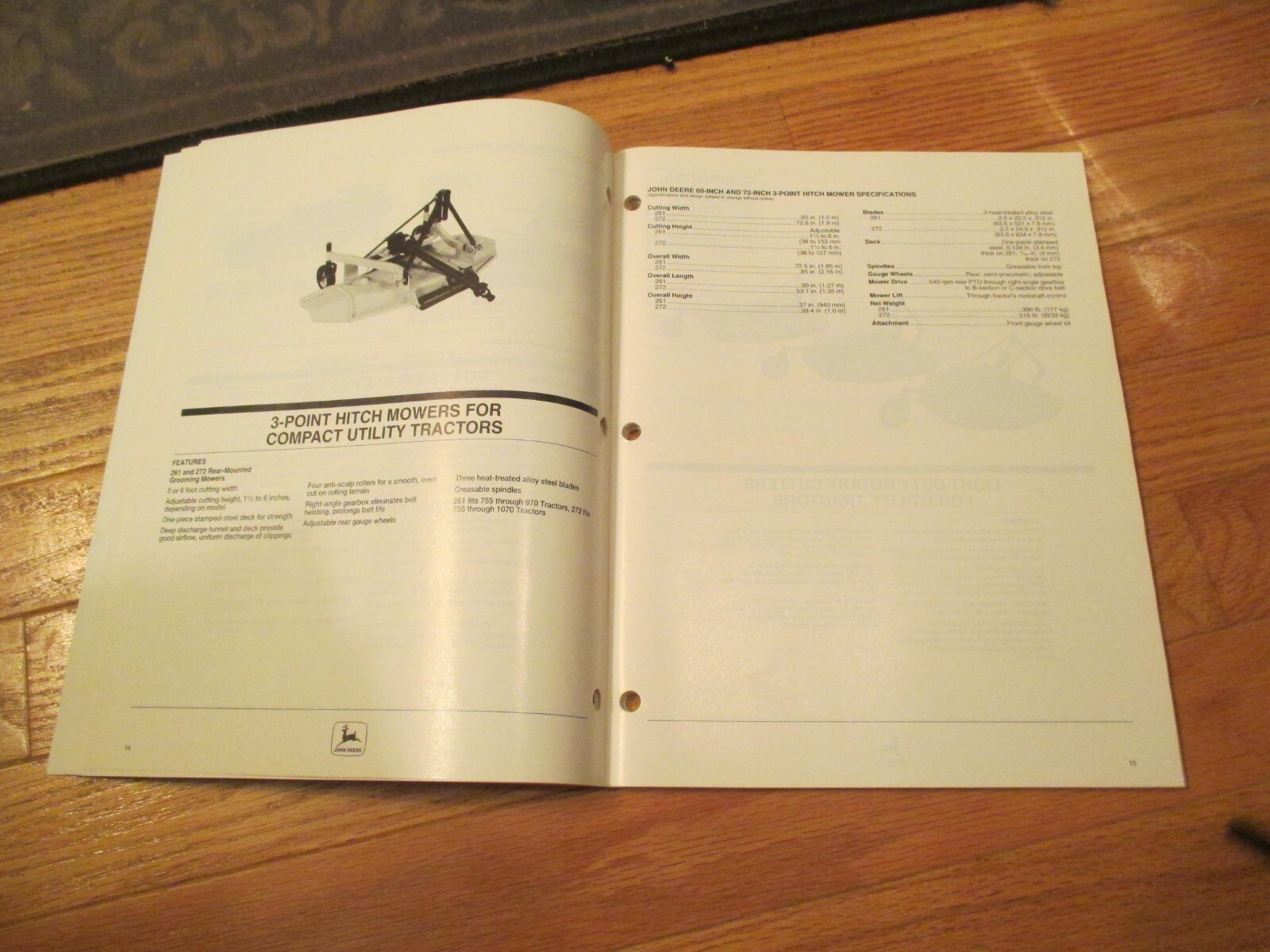 John Deere Grounds Care Equipment guide 147 pages Vintage Dealer sales brochure