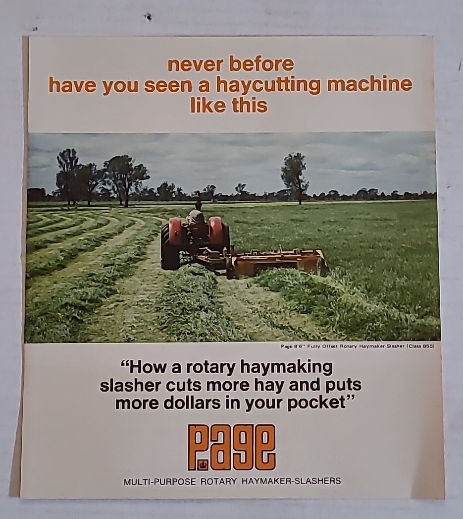 Page Multi-Purpose Rotary Haymaker Slasher Brochure