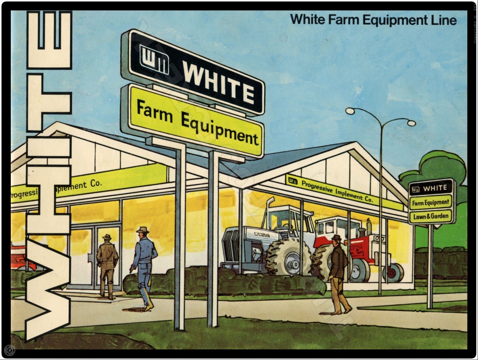 White Farm Equipment 9&Prime; x 12&Prime; Metal Sign