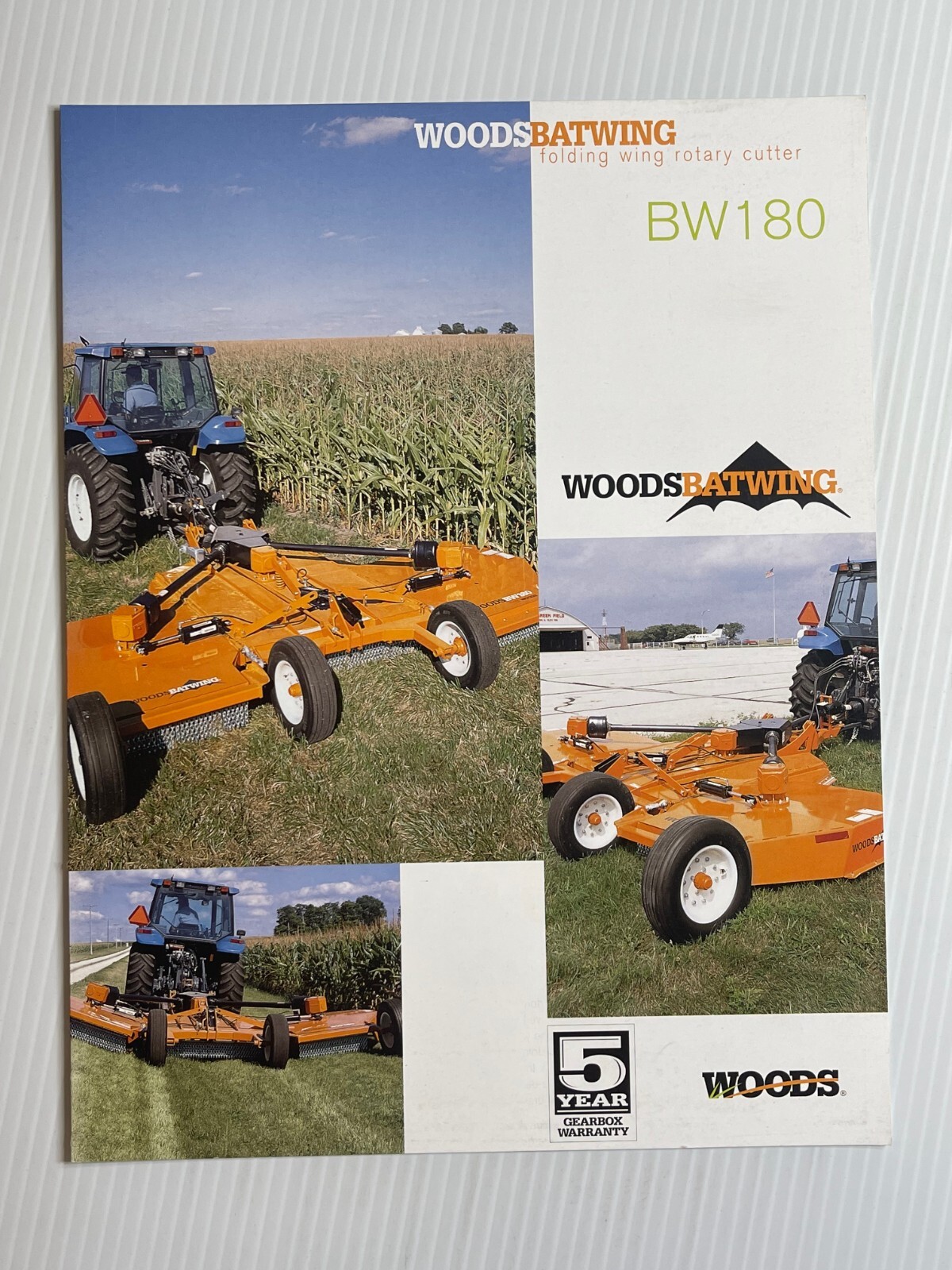 Woods Batwing BW180 Mower Sales Brochure *Showroom Sales Book* (2010s)