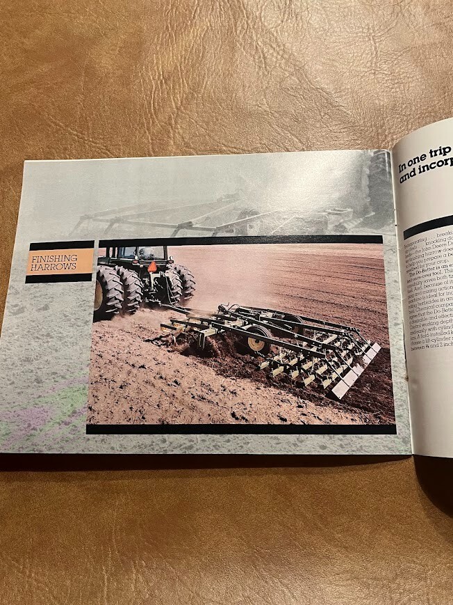John Deere Litho USA 1983 Seedbed Tillage Equipment Brochure