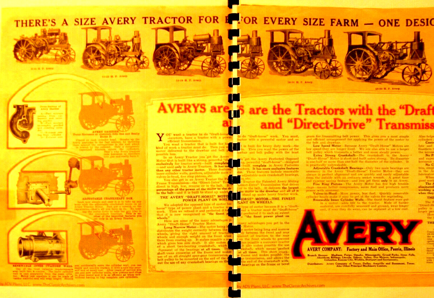 Avery Tractors Sales & Information Manual Tractors-Cultivators-Threshers-Trucks