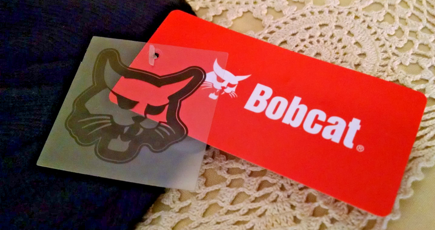 Bobcat Hat New Skull Knit Black Gray Logo Embroidered NWT One Size Winter Cap