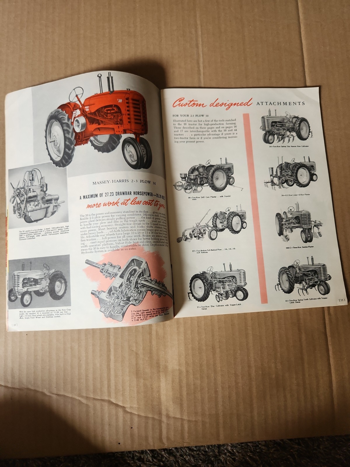 VINTAGE MASSEY HARRIS BUYERS Full Tractor GUIDE Orchard Hillside Rice CATALOG