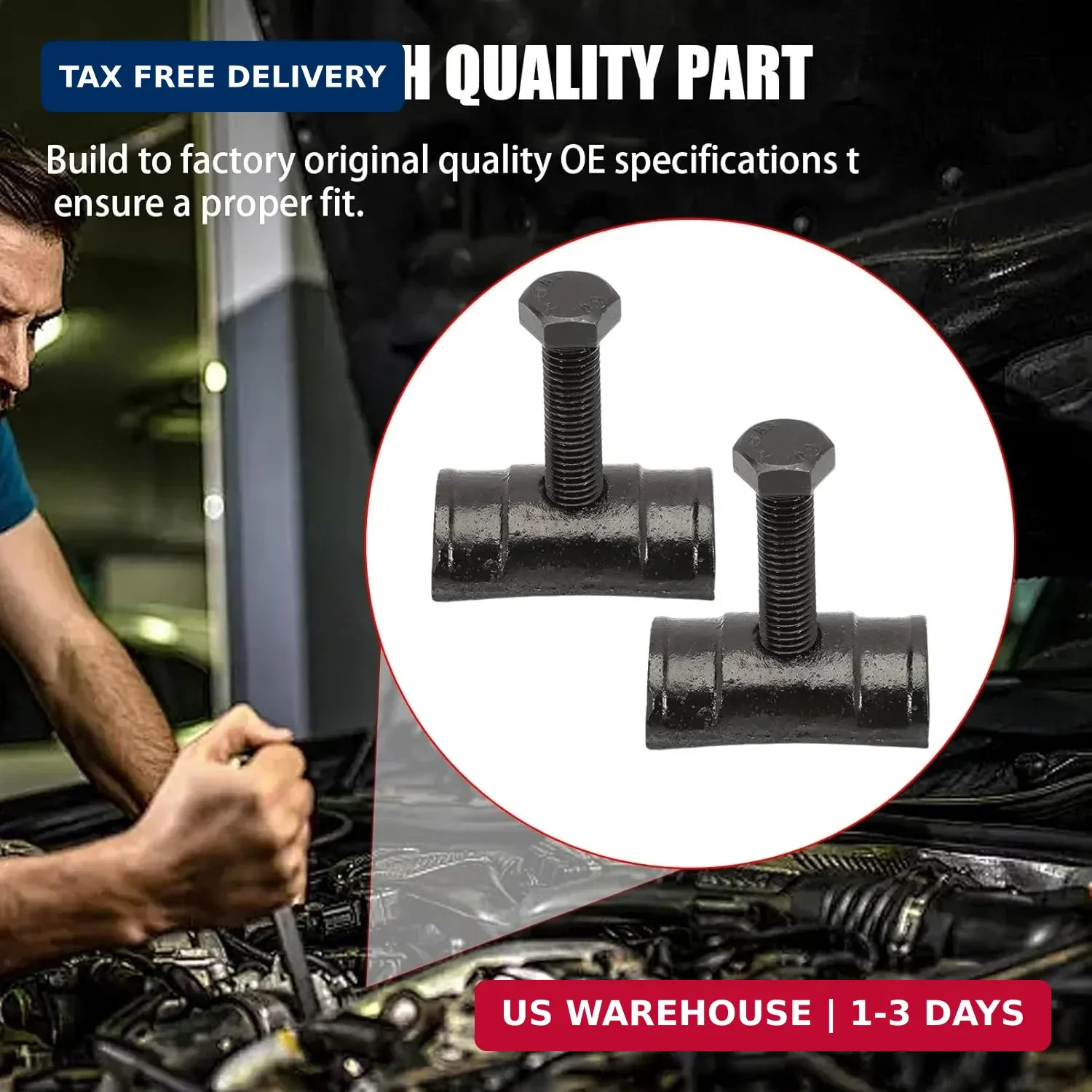 2PCS Torsion Bar Key Adjuster Block Nuts with Bolts for Silverado Suburban Avala